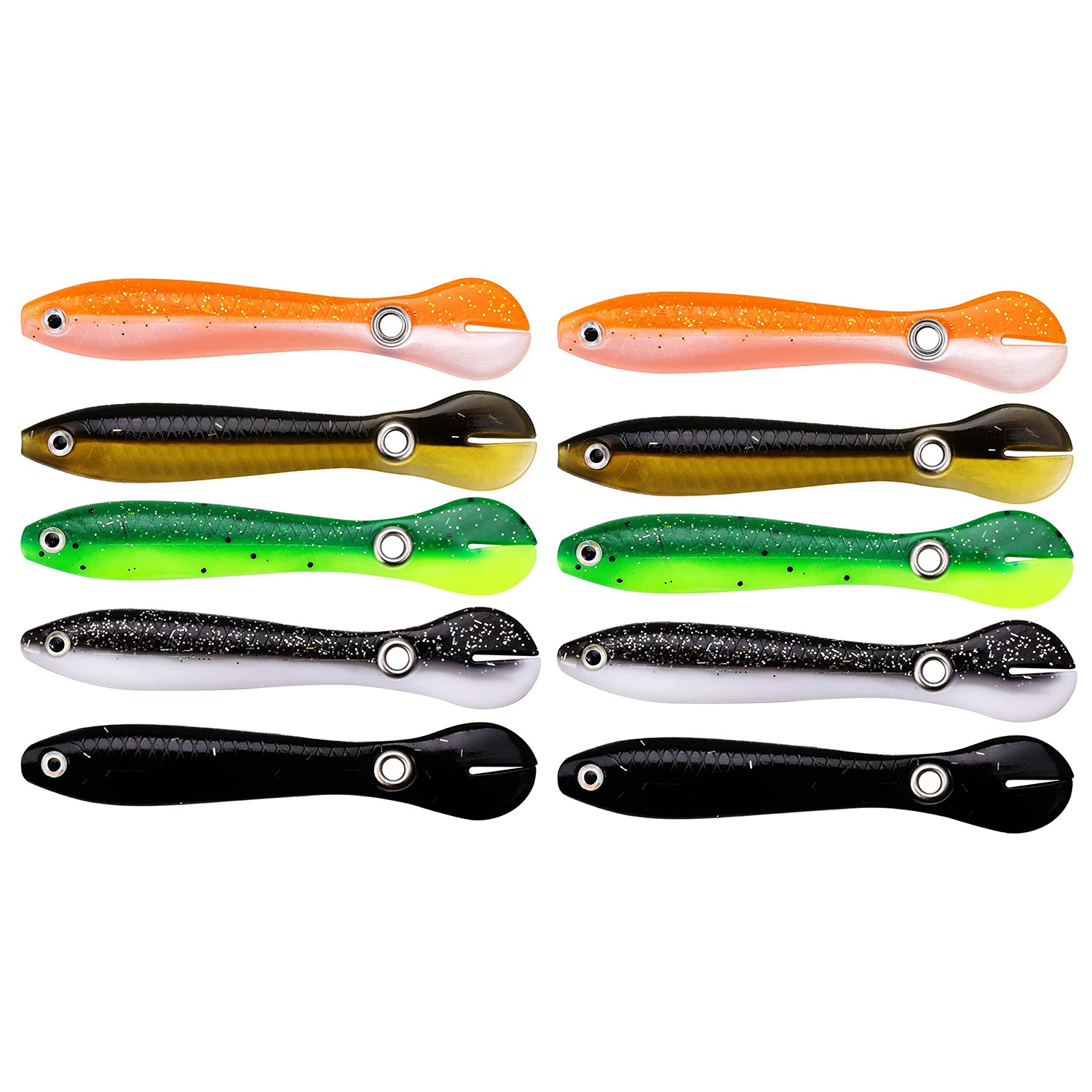 10 ชิ้นเหยื่อตกปลานุ่ม, เหยื่อ - Fishing Lure Soft Plastic บทวิจารณ์และราคา