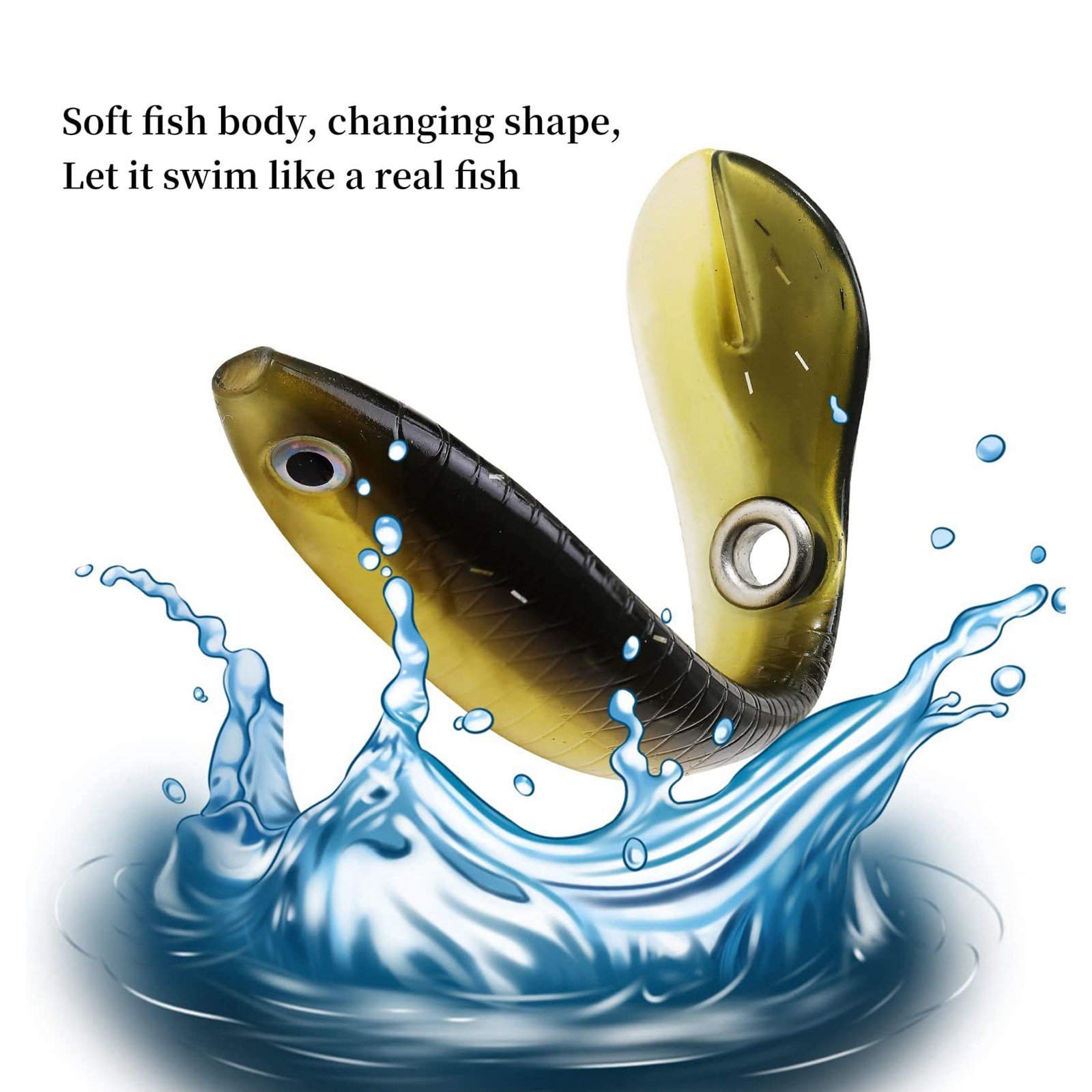 10 ชิ้นเหยื่อตกปลานุ่ม, เหยื่อ - Fishing Lure Soft Plastic บทวิจารณ์และราคา