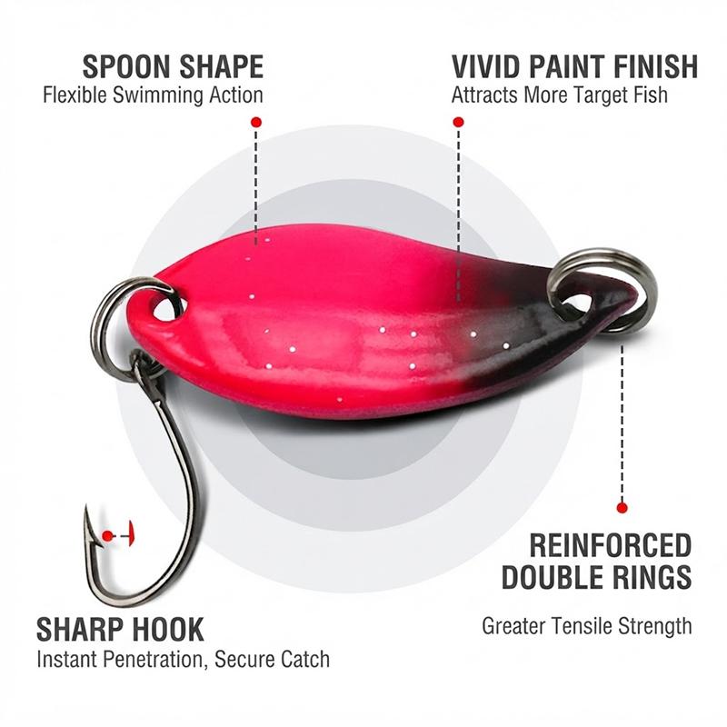 เหยื่อตกปลาแบบช้อน 2.5 กรัม 1/ - Fishing Lure Spoon บทวิจารณ์และราคา