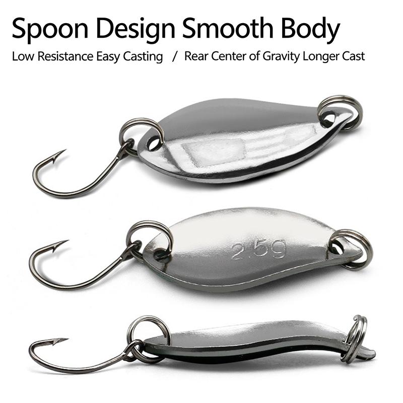 เหยื่อตกปลาแบบช้อน 2.5 กรัม 1/ - Fishing Lure Spoon บทวิจารณ์และราคา