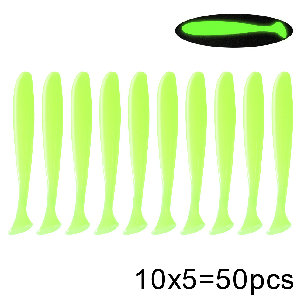 QXO 50 ชิ้น/ล็อต Swimbait Soft - Fishing Lure Soft Plastic บทวิจารณ์และราคา